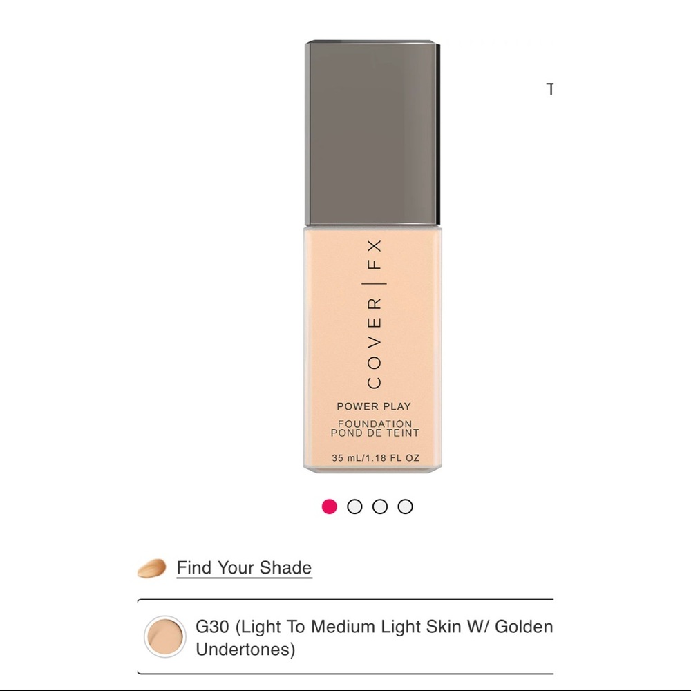 CoverFx power play foundation G30